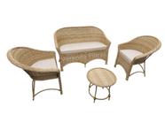 Conjunto de Poltronas Área Externa Interna Varanda Jardim Sala Deck Varanda Fibras