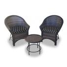 Conjunto de Poltronas Fibra Sintética Bali Promo - 2 Poltronas + 1 Mesa Centro - Tecido Nautical Marinho