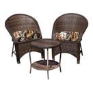 Conjunto de Poltronas Fibra Sintética Seul - 2 Poltronas + 1 Mesa Centro - Tecido Revieira Marrom Conjunto de Poltronas Fibra Sintética Seul - 2 Poltronas + 1 Mesa Centro - Tecido Revieira Marrom