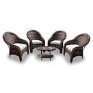 Conjunto de Poltronas Fibra Sintética Tóquio - 4 Poltronas + 1 Mesa Centro - Tecido Duna Cru Conjunto de Poltronas Fibra Sintética Tóquio - 4 Poltronas + 1 Mesa Centro - Tecido Duna Cru