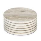 Conjunto de porta-copos LIVER Absorbent Marble Ceramic Stone (6 unidades)