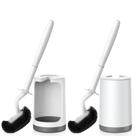 Conjunto de porta-escovas para vaso sanitário HAMITOR Curved Design, pacote com 2 Conjunto de porta-escovas para vaso sanitário HAMITOR Curved Design, pacote com 2
