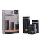 Conjunto De Porta-mantimentos Preto Wincy