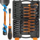 Conjunto de porta-porcas magnéticas LOZAGU 33PCS com alça longa de 15 cm Conjunto de porta-porcas magnéticas LOZAGU 33PCS com alça longa de 15 cm