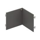 Conjunto de Portas para Guarda Roupa Módulo Canto Reto 39,5cm Frame CabeCasa MadeiraOriginals Grafite