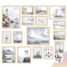 Conjunto de pôsteres 97 Decor Coastal Vintage 11x14, 8x10, 5x7 polegadas