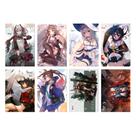 Conjunto de pôsteres Arknights Anime, 8 peças de impressões de arte de parede sem moldura