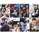 Conjunto de pôsteres Bungou Stray Dogs, coleção de 8 peças de anime 42x29cm