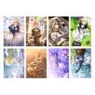 Conjunto de pôsteres com arte de parede Violet Evergarden 8 unidades 42x29cm