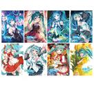 Conjunto de pôsteres Hatsune Miku Anime 8 peças, coleção 42x29cm