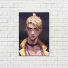 Conjunto de pôsteres JoJo's Bizarre Adventure, 8 peças de estampas sem moldura