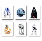 Conjunto de pôsteres PurpleHearts Star Wars 20,3 x 25,4 cm (6 unidades)
