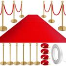 Conjunto de postes Stanchion para controle de multidões Pelopy Stanchion, 12 unidades