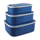 Conjunto De Pote P- Alimentos C- 3 Pcs Concept Mais Azul Conjunto De Pote P- Alimentos C- 3 Pcs Concept Mais Azul