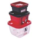 Conjunto de pote quadrado Conect Homem Aranha Plasutil ref. 13494