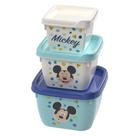 Conjunto de pote quadrado Conect Mickey Plasutil ref.6967