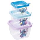 Conjunto de pote quadrado Conect Stitch Plasutil ref. 17113