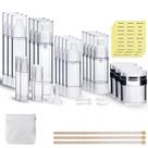 Conjunto de potes de bomba sem ar KOUWICH 50mL x3, 30mL x4, 10mL x2, 5mL x2 Conjunto de potes de bomba sem ar KOUWICH 50mL x3, 30mL x4, 10mL x2, 5mL x2