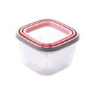 Conjunto de Potes de Plástico Quadrados Conect 3 unidades