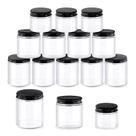 Conjunto de potes de vidro Glarks, pacote com 12, 60 ml, 120 ml, 240 ml com tampas