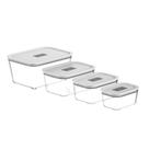 Conjunto De Potes De Vidro Herméticos 4 Peças Fresh Lock Ou