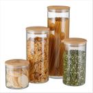 Conjunto de Potes Herméticos Electrolux 4 Peças - Porta-Mantimentos de Vidro com Tampa em Bambu - 41044630