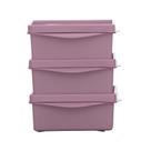 Conjunto de Potes Organizadores Quadrado 100ml - 3 pçs