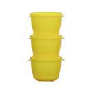 Conjunto de Potes Organizadores Redondo 90ml - 3 pçs