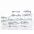 Conjunto de Potes para Armazenamento de Alimentos Glasslock 24 Peças com Tampas Conjunto de Potes para Armazenamento de Alimentos Glasslock 24 Peças com Tampas