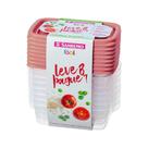 Conjunto de Potes Plásticos 8 Peças Sortido Sanremo Conjunto de Potes Plásticos 8 Peças Sortido Sanremo