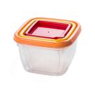 Conjunto de Potes Plásticos Plasútil Conect Quadrado com 3 Peças 130ml, 240ml, 430ml Conjunto de Potes Plásticos Plasútil Conect Quadrado com 3 Peças 130ml, 240ml, 430ml