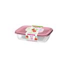Conjunto de Potes Retangulares Fácil Rosa 3pçs - Sanremo