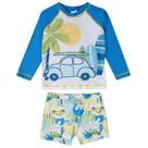 Conjunto de Praia Masculino FPS Uv50+ Camiseta Manga Longa Sunga Boxex TipTop Piscina Verão Bk81