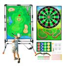 Conjunto de prática de golfe multiesportivo grnpeak com suporte e tapete
