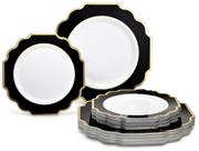 Conjunto de pratos de plástico descartáveis OCCASIONS, pacote de 50 pratos