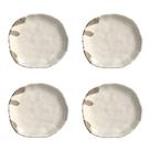 Conjunto De Pratos De Sobremesa 04 Peças Orgânico Eco Pampa Porto Brasil
