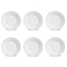 Conjunto de Pratos de Sobremesa 06 Peças Roma Branco Porto Brasil