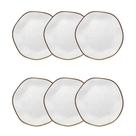 Conjunto De Pratos De Sobremesa 06 Peças Ryo Maresia Oxford
