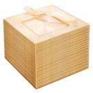 Conjunto de pratos de sobremesa DayAmmi Gold Glitter 100 unidades com garfos