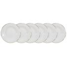 Conjunto De Pratos Fundos 06 Peças Pomerode Ouro Schmidt
