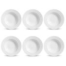 Conjunto De Pratos Fundos 06 Peças Roma Branco Porto Brasil