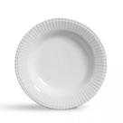 Conjunto de Pratos Fundos Scalla Frisada, Branco, 166.2275, 6 Peças - Cerâmica Scalla