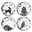 Conjunto de pratos Lenox Vintage Halloween Haunted Porcelain 4 unidades