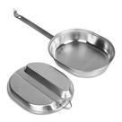 Conjunto de Pratos Mess Kit Goetland em Aço Inoxidável 304 - Militar