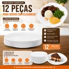 Conjunto De Pratos Opaline 12pç 6 raso e 6 sobremesa Conjunto De Pratos Opaline 12pç 6 raso e 6 sobremesa