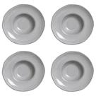 Conjunto De Pratos Para Massa-risoto 04 Peças Orgânico Dust Porto Brasil