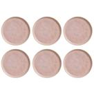 Conjunto De Pratos Rasos 06 Peças Linhas Litchi Porto Brasil