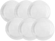Conjunto de Pratos Rasos Diamante 6 Peças Duralex - Transparente Conjunto de Pratos Rasos Diamante 6 Peças Duralex - Transparente
