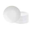 Conjunto de Pratos Sobremesa Leonora 12 Peças em Porcelana Branca 19 cm - Tramontina 96010206