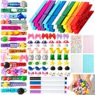 Conjunto de prendedores de roupa Cheerleading LIENATSER 60 com alfinetes coloridos